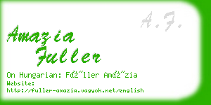 amazia fuller business card